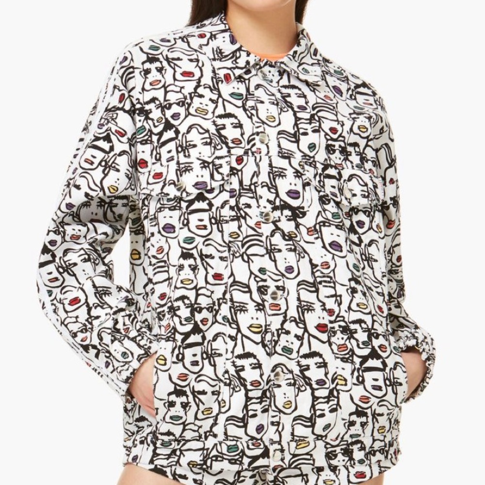 ADIDAS x Fiorucci Print Streetwear Jacket